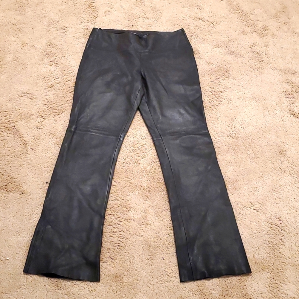 Express 100% Leather Pants Bootcut